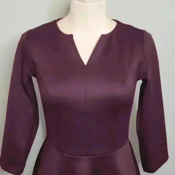 Isaac Mizrahi Live! Plum Fitted Dress Size‎ XXS - Picture 2 of 6